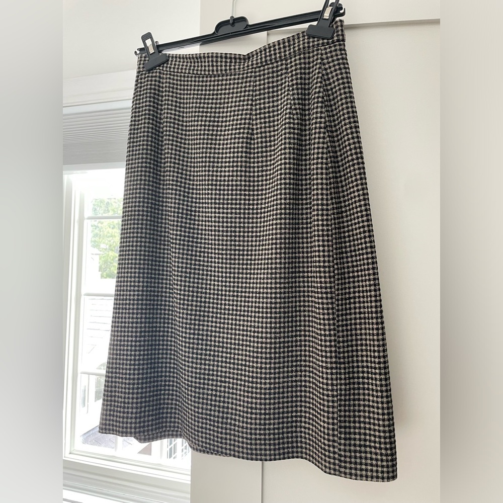 Vintage 90s Shepard Check Skirt - Size 6